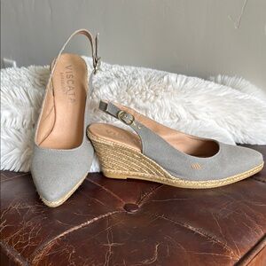 Viscata Gray Wedge Espadrilles